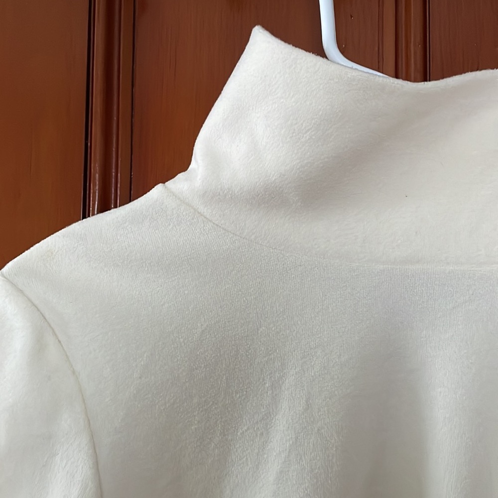 Dudley Stephens terry fleece off white Cobble Hill women’s top. Size small.